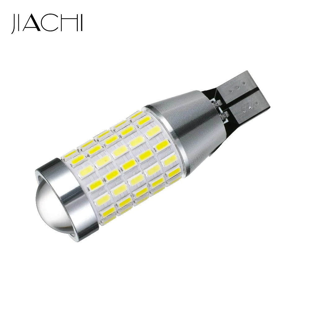 JIACHI 100 шт./лот светодиодный завод OEM T15 T16 W16W 921 светодиодный Canbus OBC Error Free светодиодный Резервное копирование Обратный свет лампы белый 9-30 в