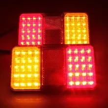 Hot sale! 2x 12V TRUCK 40LEDS REAR LIGHT STOP INDICATOR TAIL LAMP TAILLIGHT E11 APPROVED