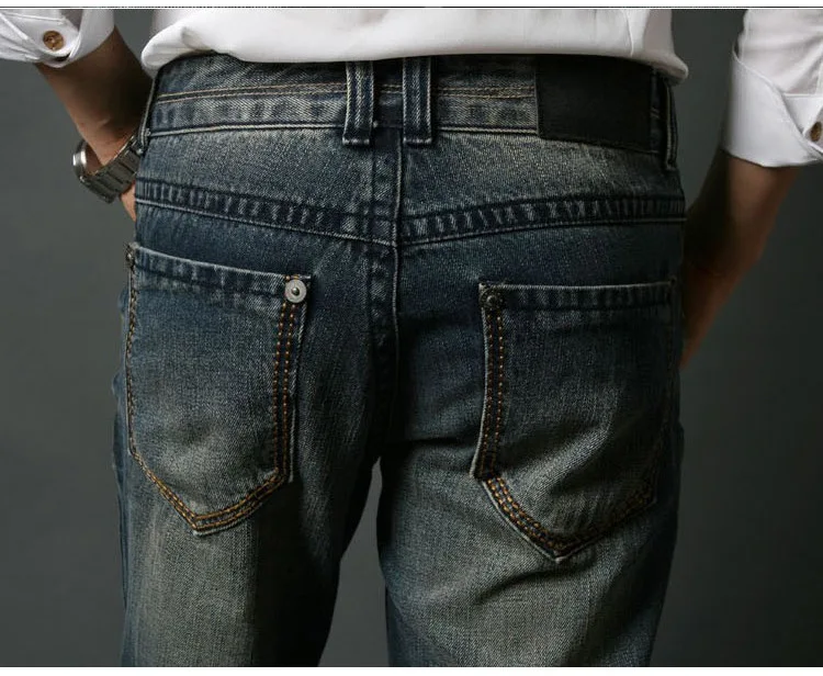 ICPANS Mens Flared Jeans Bootcut Boot cut jeans men Leg Fit Classic Denim Flare Vintage Jeans Male Straight Pants 5