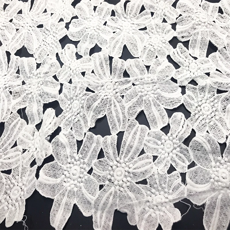 

african lace fabric 2018 high quality lace cotton cintas y blondas para costura off white guipure swiss bazin riche getzner