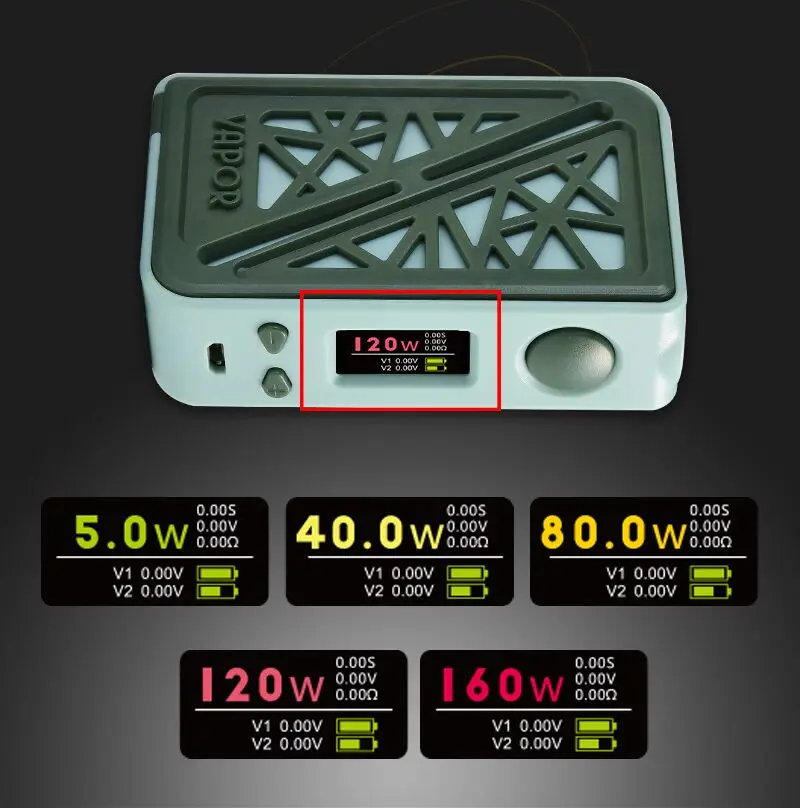 100% Оригинальный Vapor Storm Subverter 200w Box Mod VW TC электронная сигарета подходит для двойной
