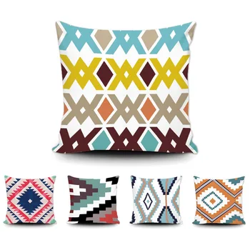 

Abtract Geometric Throw Pillow Fashion Zigzag Stripe Cushion Cover Classical Home Sofa Bed Custom Cotton Pillow Case For Gift