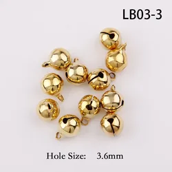 Vibrant Copper - Plated Jingle Bells for DIY Crafts and Holiday Decorations (Gold   10mm  10pcs)