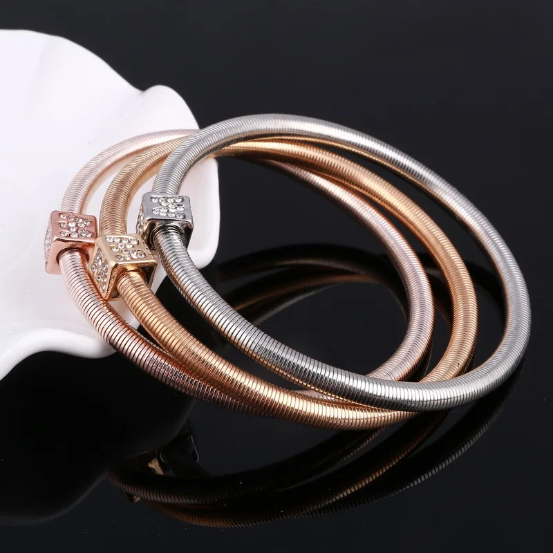 3 шт./лот высококачественный браслет с хрустальной подвеской и из эластичного