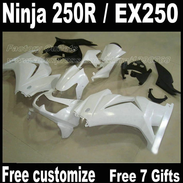 

Комплект обтекателей для Kawasaki Ninja 250R EX250 2008 - 2014 ABS 08 - 13 14 ZX250R F85V