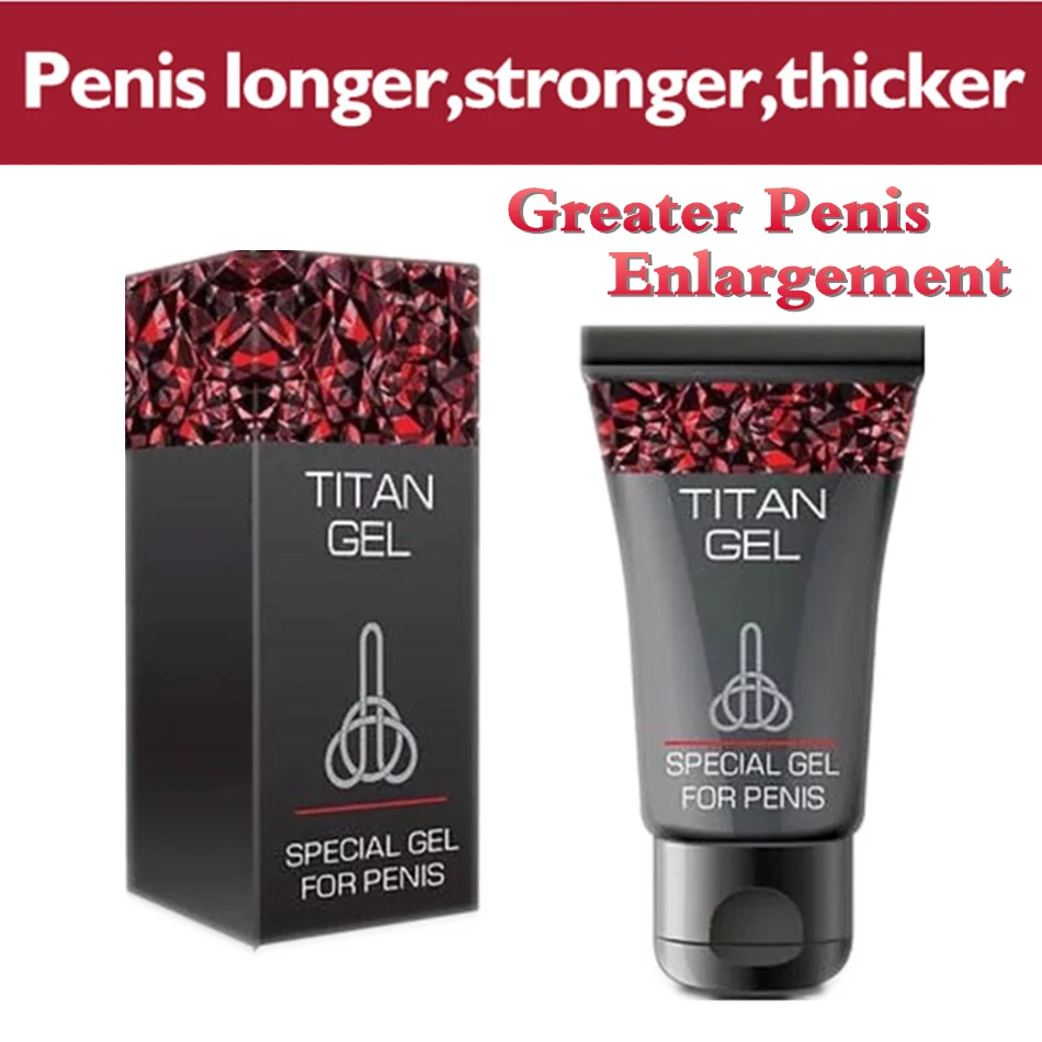 

2 Tubes Big Dick Herbal Enlargement Original Russian Titan Gel 50ml, penis enlargement cream Size Delayed Premature Ejaculation