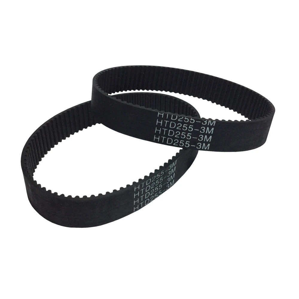

HTD 3M 3D Printer Accessories Timing Belt Close-loop Length 255mm With 15mm 85 Teeth Pitch 3mm Pack of 2pcs