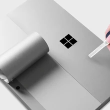 Кожа корпуса ноутбука для microsoft Surface Go(10 дюймов+) Кожа тела Металлик Серый Цвет против царапин ультратонкий защитный наклейка