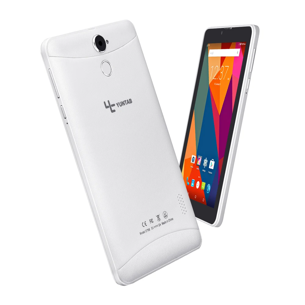 

Yuntab New 3g E706 GPS Android Tablet Quad Core 1GB+8GB Capacitive screen 1024*600 with Dual Camera 2500mAh battery (white)