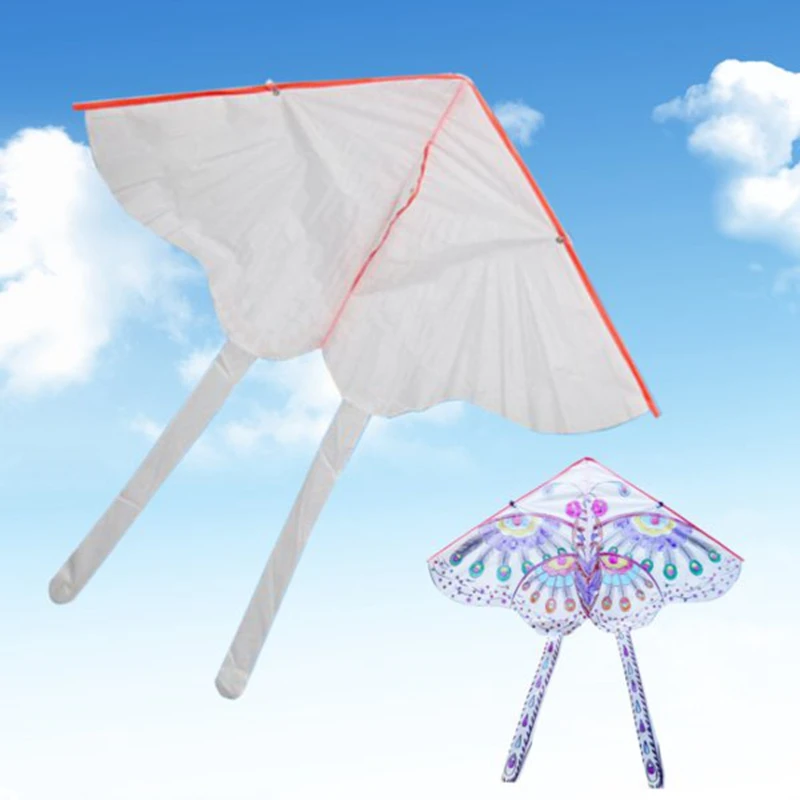 80*48cm DIY Kites Blank Kite For Hand Drawing Special Butterfly Kites