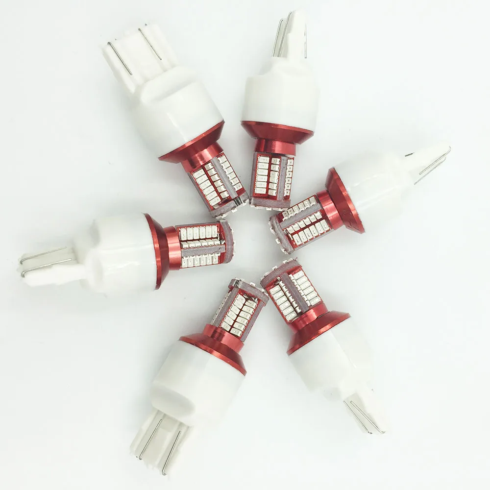 2pcs Lights T20 7440/7443 3014 57SMD LED White Car Light Lamp Bulbs