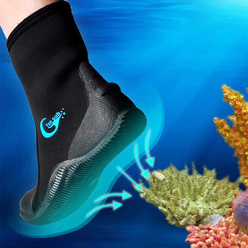 5MM Anti-slip Diving Boots Neoprene Scuba Diving Shoes High Upper Warm Beach Swimming Shoes Fins Fishing Accessories