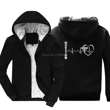New Nursing Heart Print Funny hoodies Men's Cotton thicken Keep Warm Sweatshirts Hip Hop jacket Cool Tops Harajuku Streetwear
