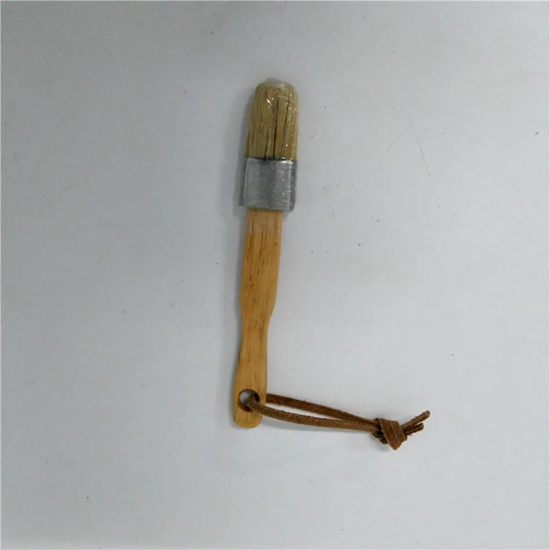 1 дюймовая деревянная ручка плоская Мел щетка для воска для рисования мебель плоская голова покрывает все поверхности с легким подвесом