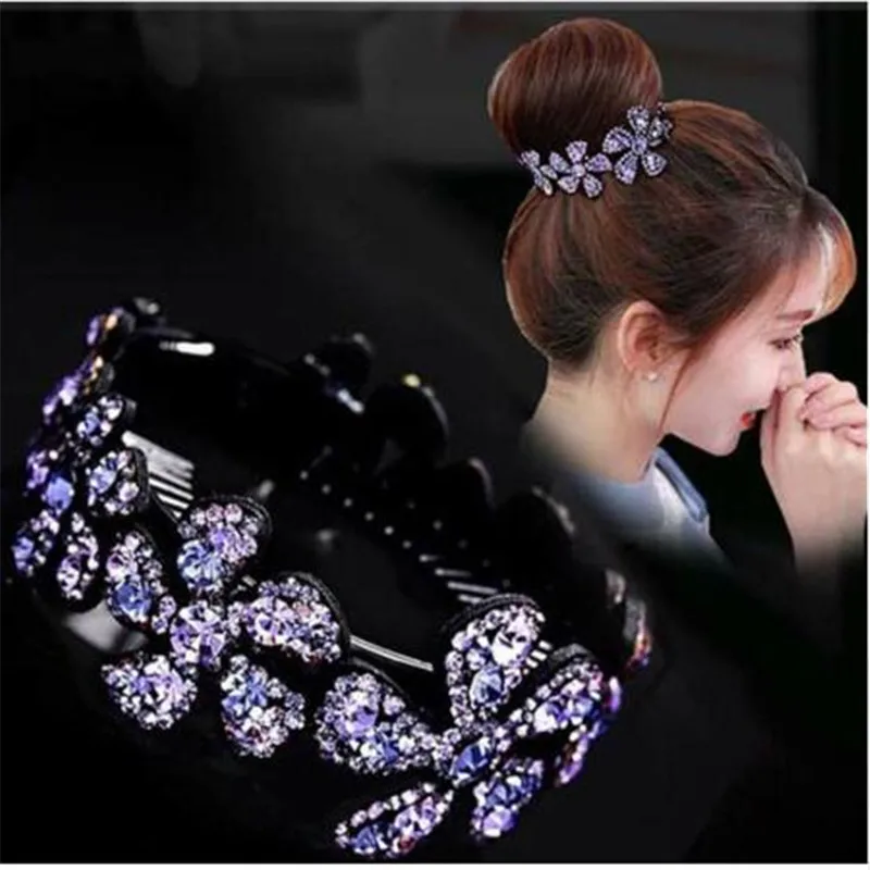 designer head scarf 1PC Rhinestone Hair Clips Crab Hair Claw for Girl Hairpins Barrettes Headwear Women Pearl Hair accessories Fashion bride hair clip