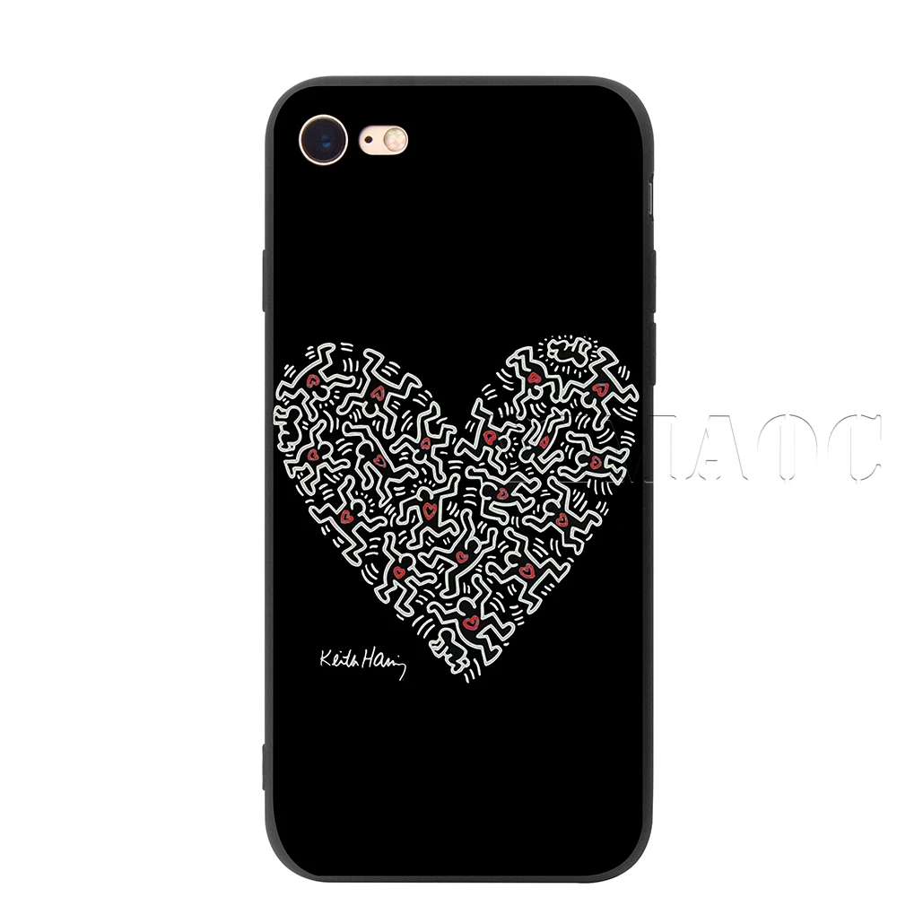 1 YIMAOC Keith Haring силиконовый мягкий чехол для iPhone 11 Pro XS Max XR X 8 7 6 6S Plus 5 5S SE - Цвет: 1