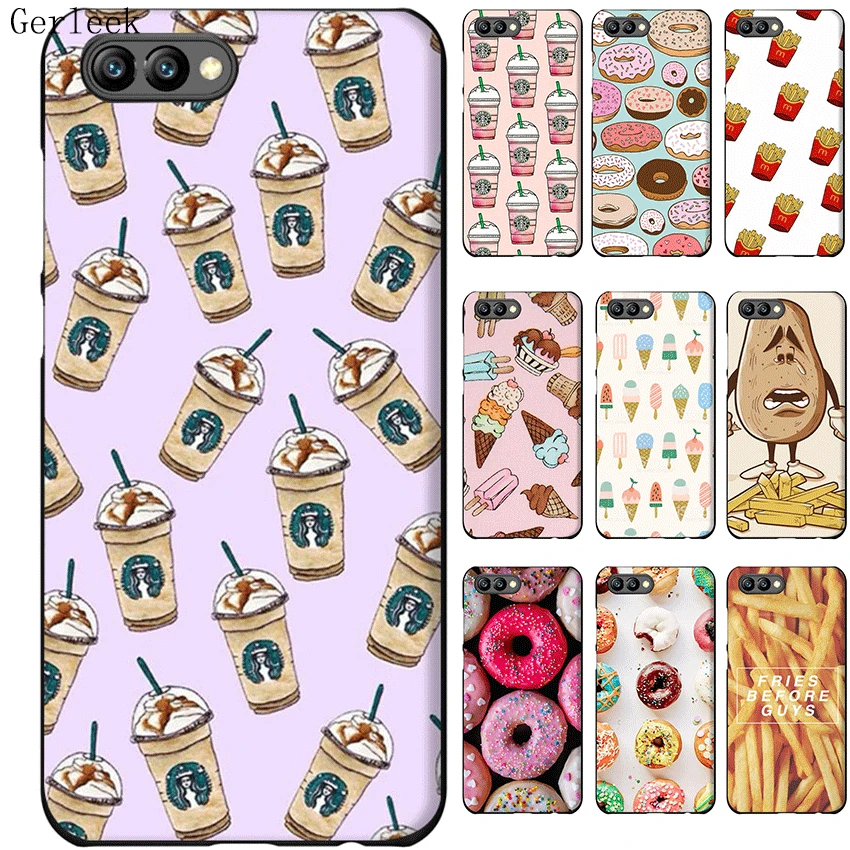 

Donuts Pizza TPU Case Bag For Huawei P30 P8 P9 P10 P20 Pro Lite Mini P Smart Cover Protection