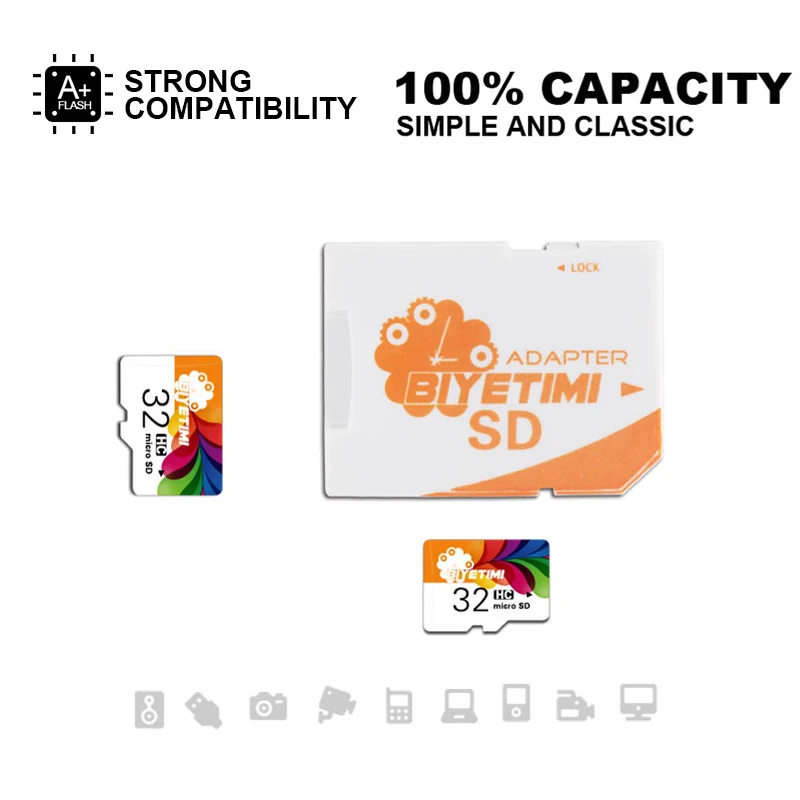 Карта памяти micro SD Biyetimi 8/16/32/64 ГБ класс 10|mini tf card|sd card 8gmemory |