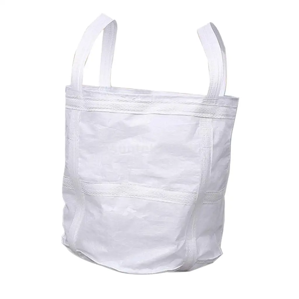 1-1.3 Tonnes FIBC Bulk Bag Builders Bag Waste Rubble Storage Sack, Thickened Bottom, 27'x27'