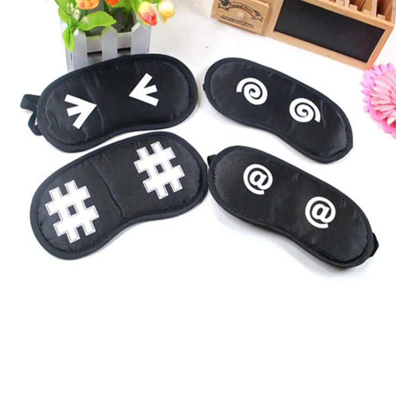 

16 Styles Soft Sponge Travel Sleeping Mask Cover Eye Mask Blindfold For Sleeping Emotion Sleep Mask