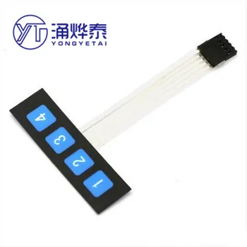 

1 row of 4 keys Membrane switch / button / control panel / MCU extended keyboard