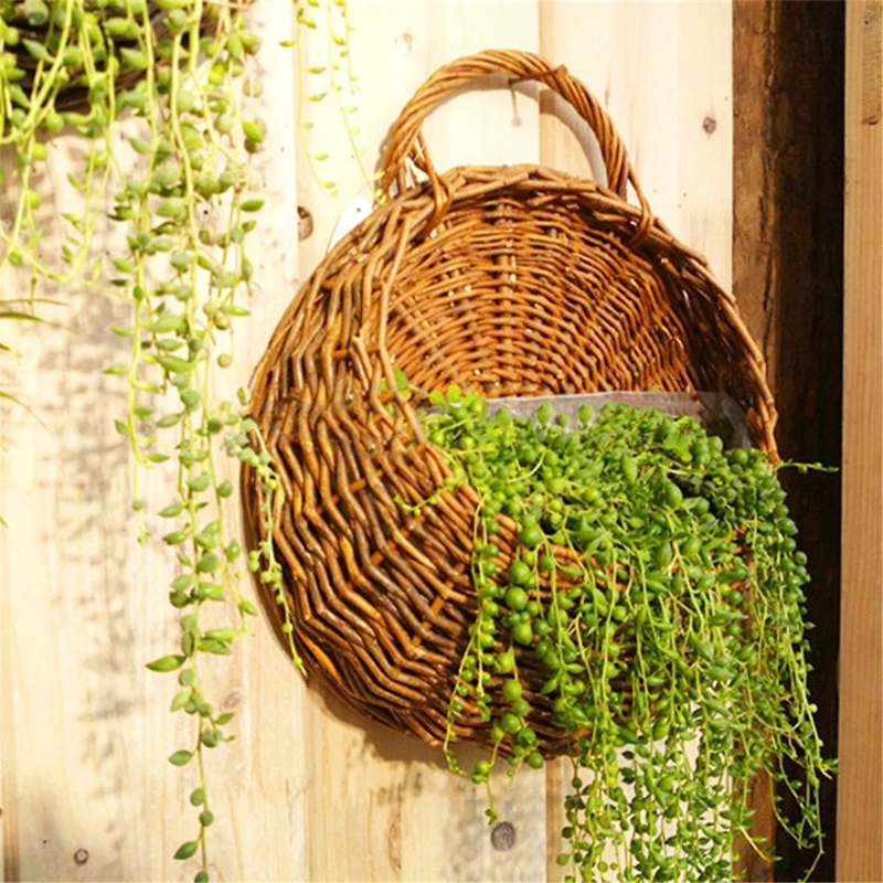 JX-LCLYL Wall Hanging Flower Plant Basket For Garden Outdoor Indoor Holder Home Decor