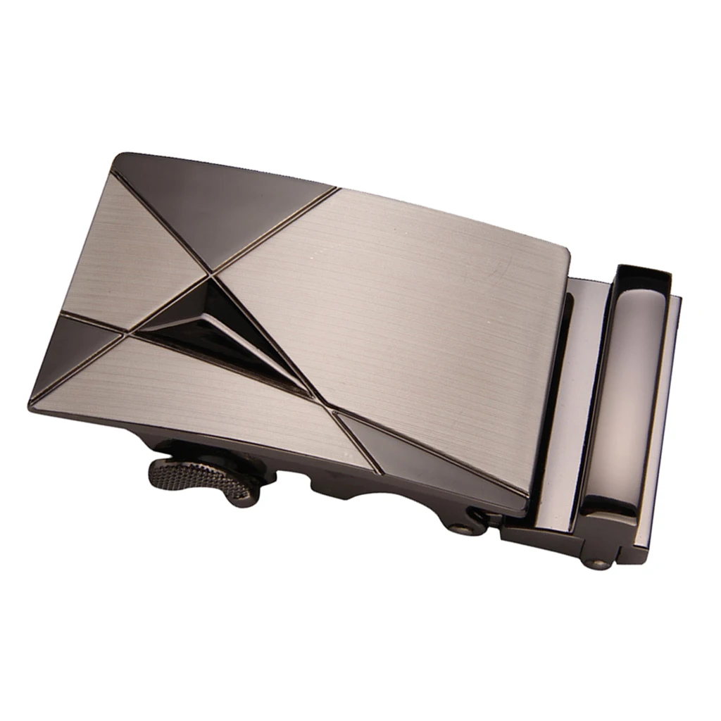 Metal Automatic Slide Buckle Replacement Ratchet Belt Buckle Formal Business Belt Accessories for Men