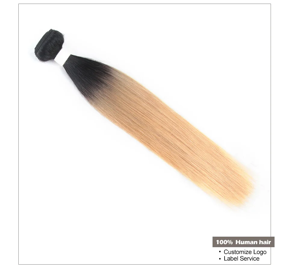 Hair Villa Remy Brazilian Straight Human Hair Bundles OT Gold for Salon Low Ratio Longest Hair PCT 15% Hair Extensions  (4)