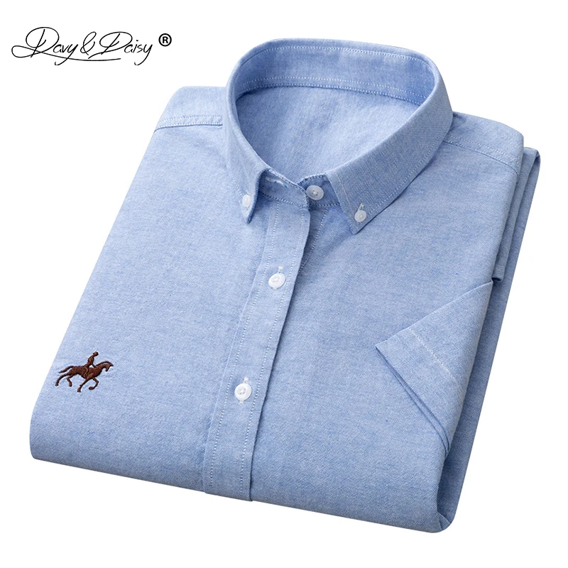 

DAVYDAISY 2019 New Arrival Man Shirt 5XL 6XL Men Summer 100% Cotton Short Sleeved Fashion Causal Shirt Brand Men Clothes DS337