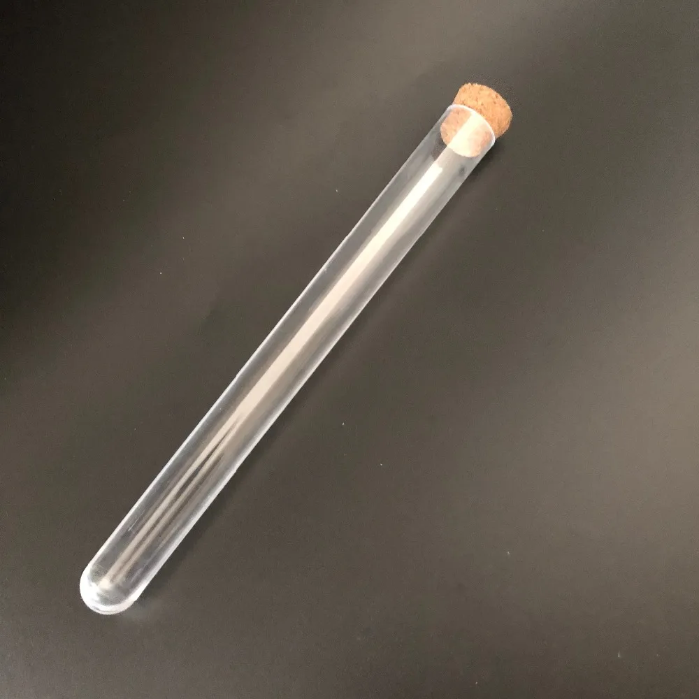 Прозрачная пластиковая пробирка с пробкой 15*150 мм 15 мл 10 шт.|test tubes with cork|test tubeplastic