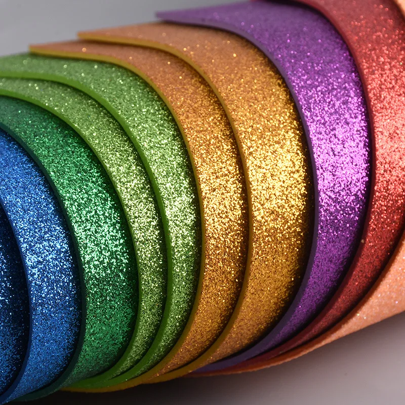 10pcs-A4-Colored-EVA-Dust-Sponge-Paper-DIY-Handmade-Scrapbooking-Craft-Flash-Foam-Paper-Glitter-Manual (1)