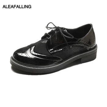 

Aleafalling Women Boots Lace Up Breathable Soft Leather Lady Shoes Outdoor Office Party Girl's College Students' Shoes AWBT157