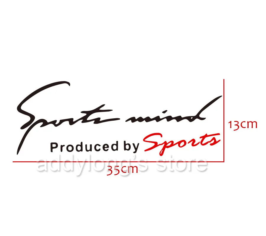 

1pcs Sports Minds Produced By Sports Decals For Head Auto Tuning Styling Waterproof