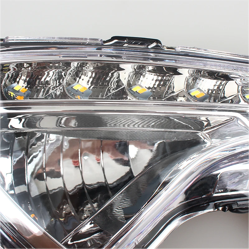  for Hyundai Verna headlight 2013 2014 LED DRL fog lights Daytime Running Lights headlights fog ligh - 32832672668