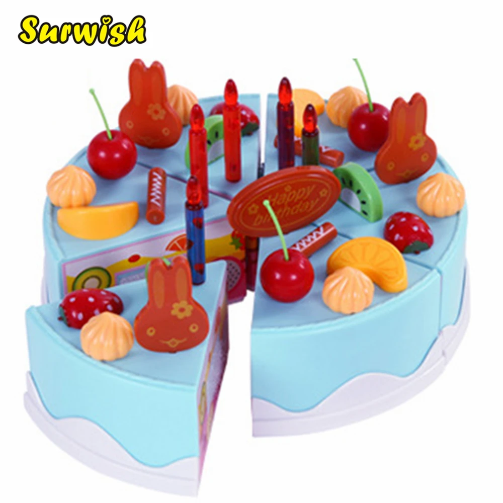 

Surwish 38Pcs Fruits Birthday Cake Cutting Toy Pretend & Play Kids Early Development Education Toy