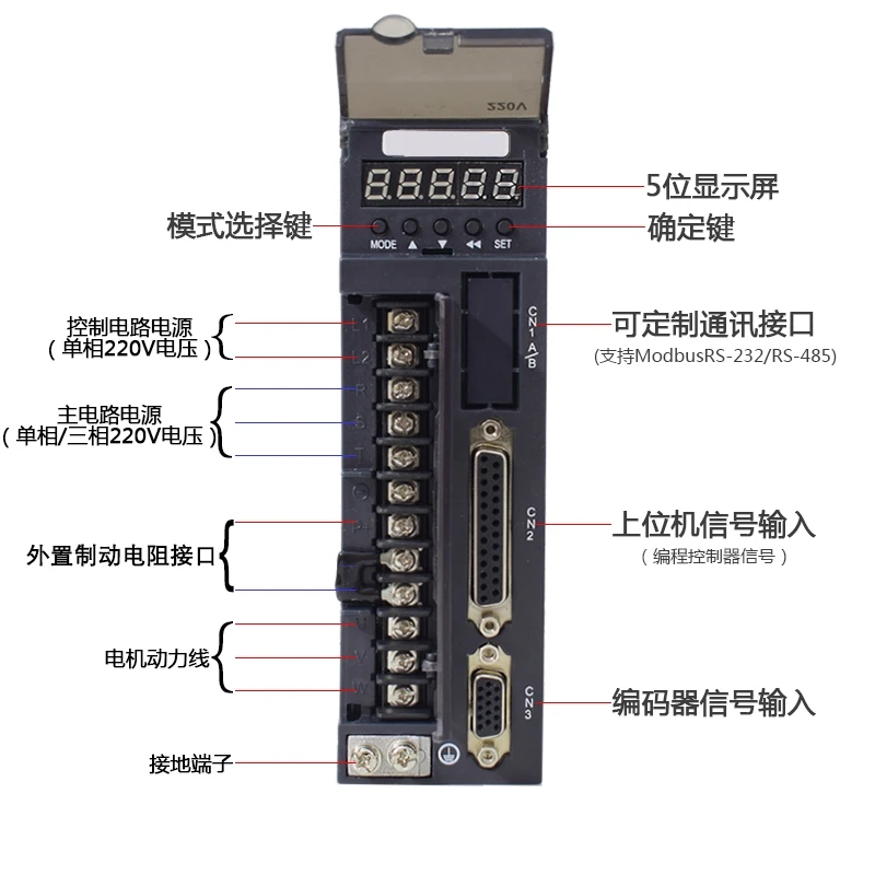 ONEWIN 90ST-M02430 750 Вт 220 В AC Серводвигатель комплект 3000 об/мин 2,4 Н. М спичка драйвер AASD-15A постоянный магнит