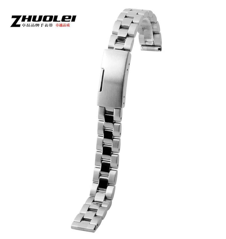 

Watch Accessories Replacement Silver Metal Watchbands Watch strap 10mm 12mm 14mm 16mm