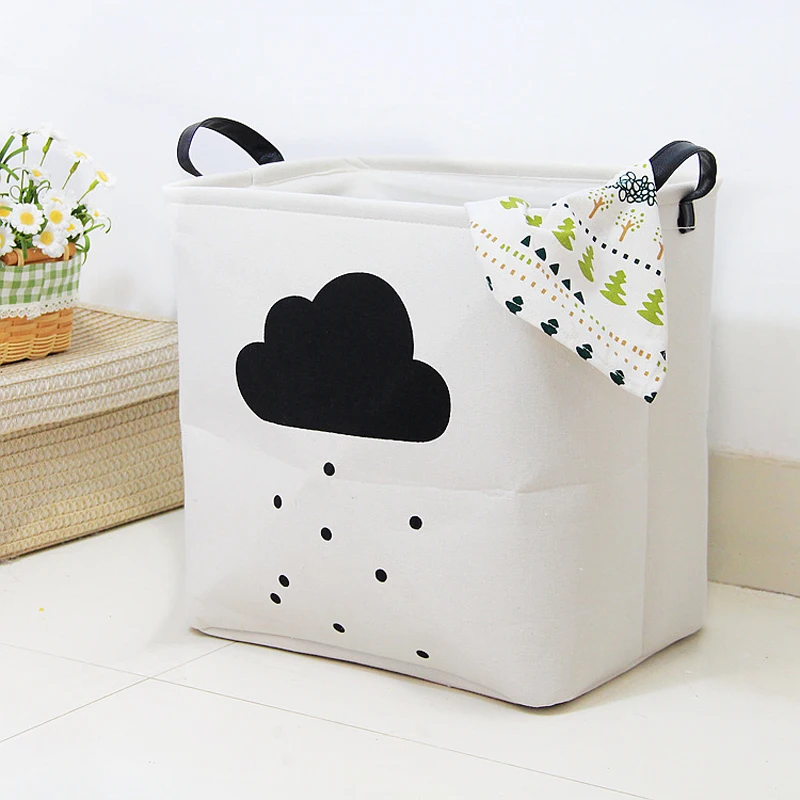 Складная корзина для белья из хлопка и льна|storage basket|laundry storage basketdirty clothes |
