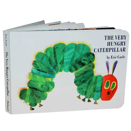 

Free Shipping funny children english board book The Very Hungry Caterpillar with holes