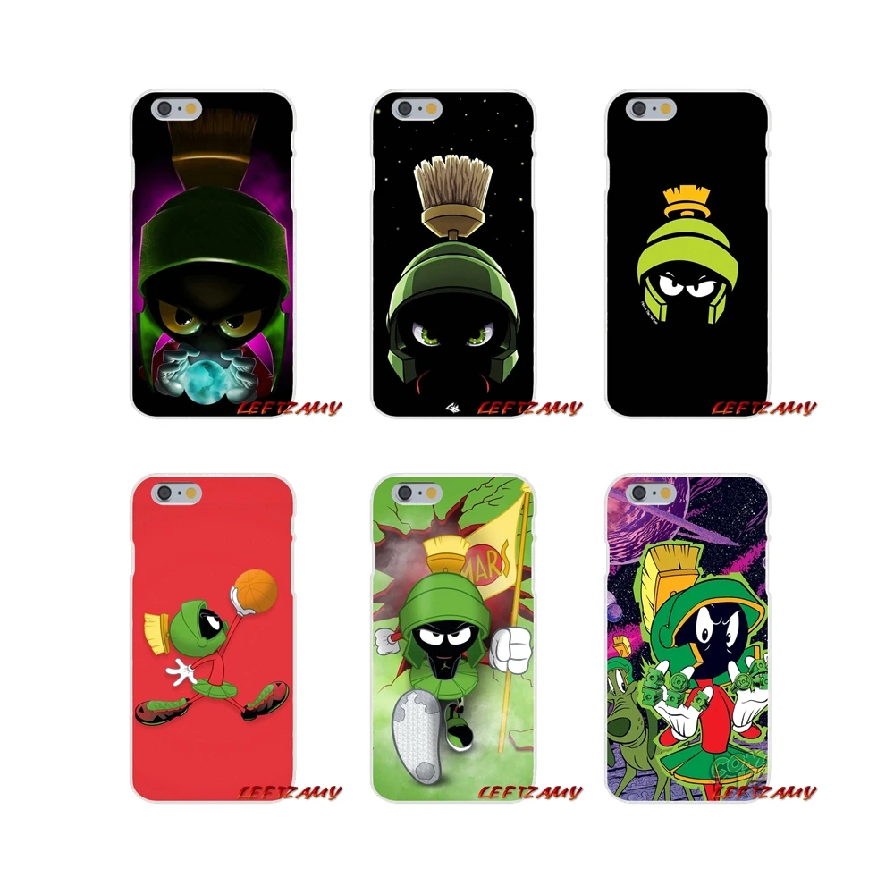 

marvin the martian Looney Tunes For iPhone X XR XS MAX 4 4S 5 5S 5C SE 6 6S 7 8 Plus Accessories Phone Shell Covers
