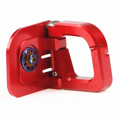 motorcycle Retractable folding aluminum alloy one-piece hook for CTH fights four generations CUXI115 BWS/BWSR - Цвет: RED