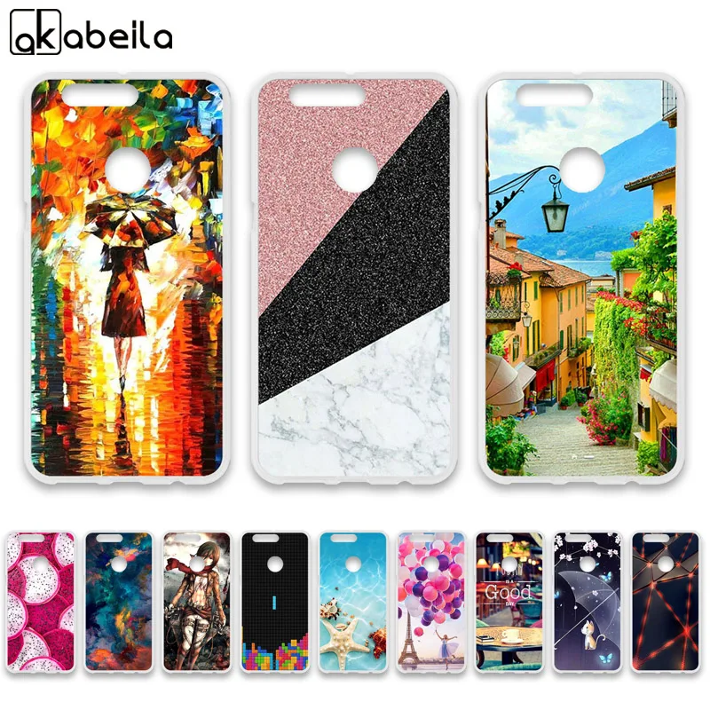 

AKABEILA Silicone Phone Cases For TP-Link Neffos N1 Case On The For TP-Link Neffos N1Covers Flamingo Nutella Fundas Coque Capa