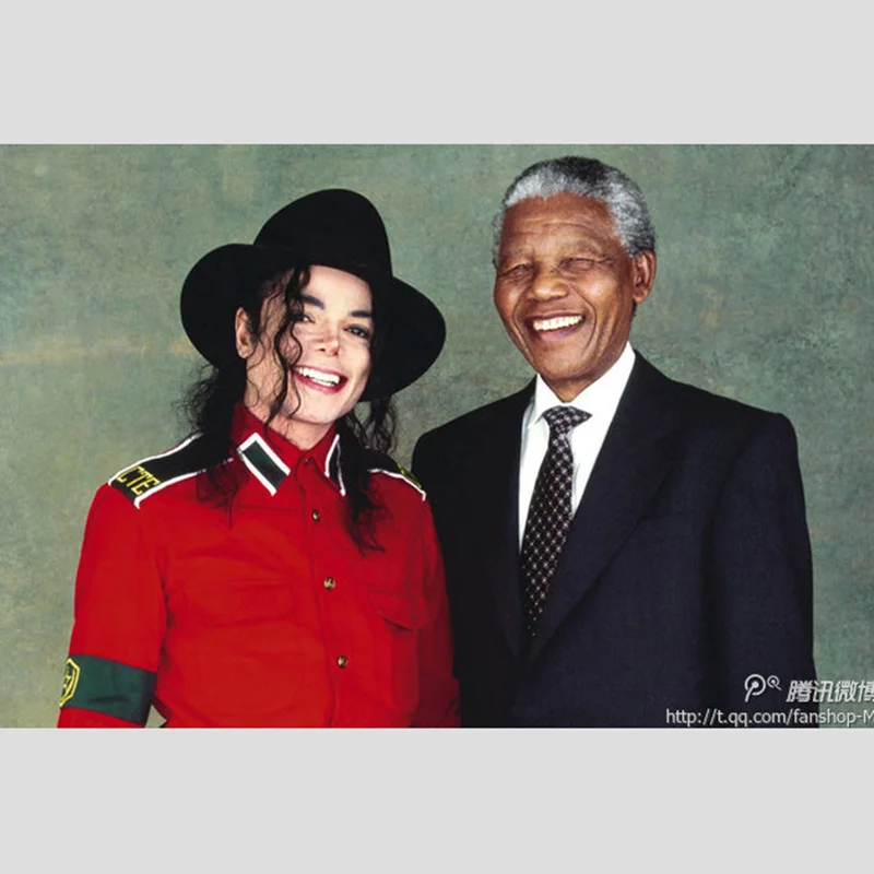 Michael Jackson MJ Red Retro Cotton Shirt Stitchwork Sark Collection Embroidery for Mens Dress Shirt