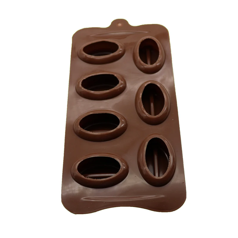 7 силиконовая форма с кубиками шоколадный кофе инструменты Кухонная печь запеченные продукты кофе Bean Торт украшения инструменты формовые De силиконовые