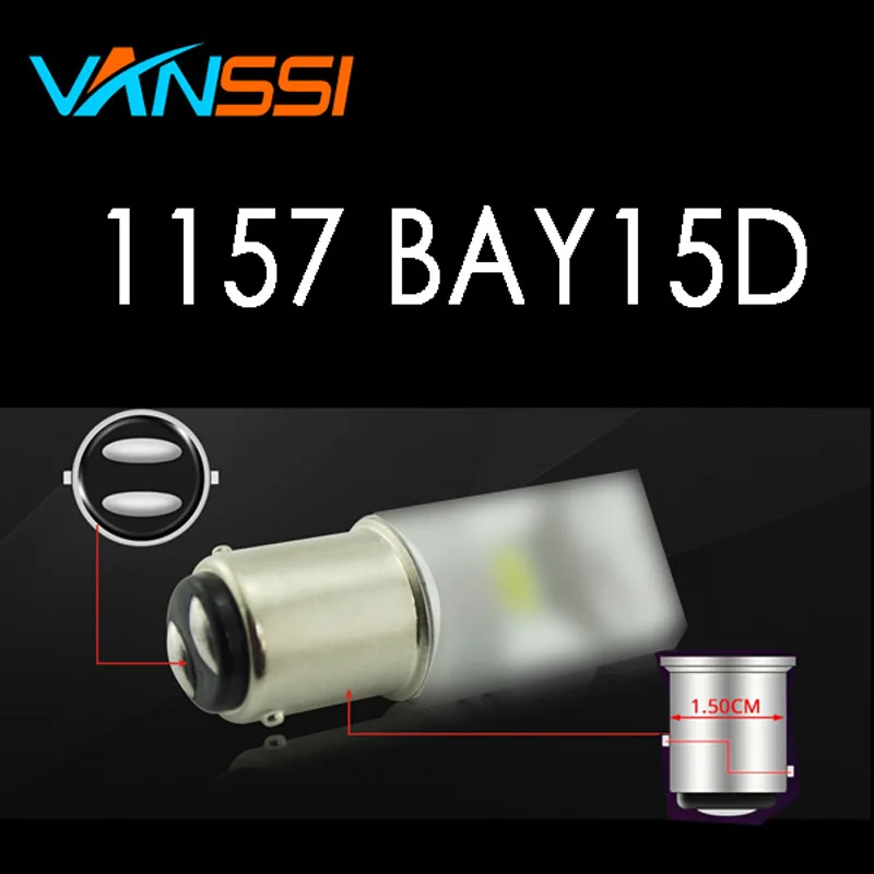 Светодиодный фонарь BAY15D P21/5 Вт 2x1157 12 SMD для автомобильных задних огней красный