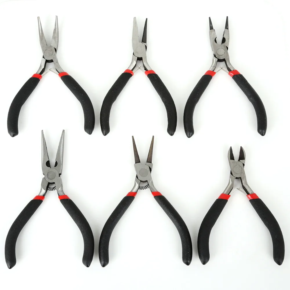 

6pcs 13cm Jewelry Pliers Tools Equipment 12cm Long Needle Nose Pliers For Jewelry Making Findings Handmade