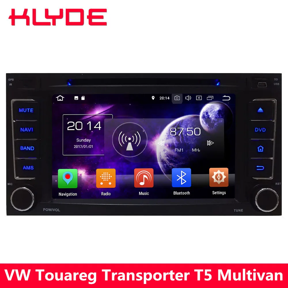 

KLYDE Octa Core 4G Android 8 7.1 6 Car DVD Player For Volkswagen Multivan Transporter T5 2004 2005 2006 2007 2008 2009 2010-2012