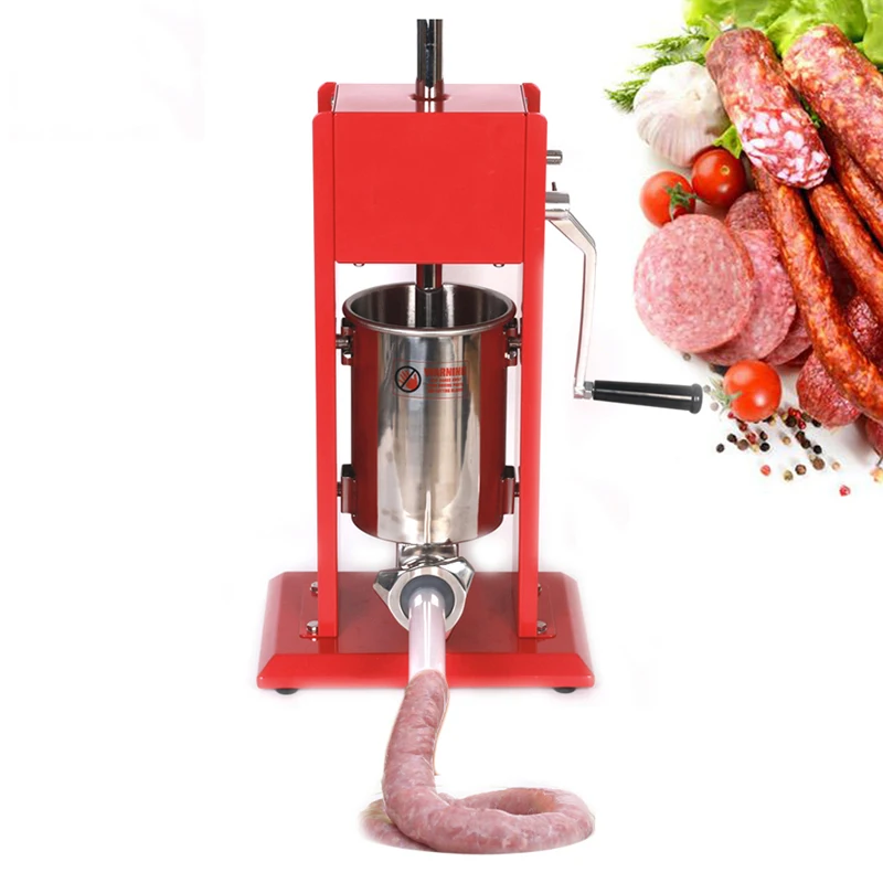 GZZT 3L Sausage Maker Manual Sausage Filler Machine Stainless Steel