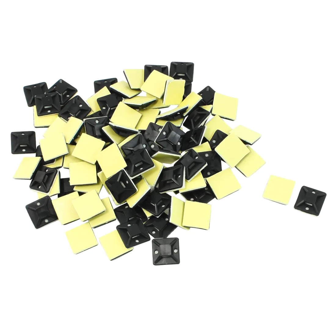 

Cheapest 100 Pcs Self Adhesive Cable Tie Mount Base Holder 20 x 20 x 6mm