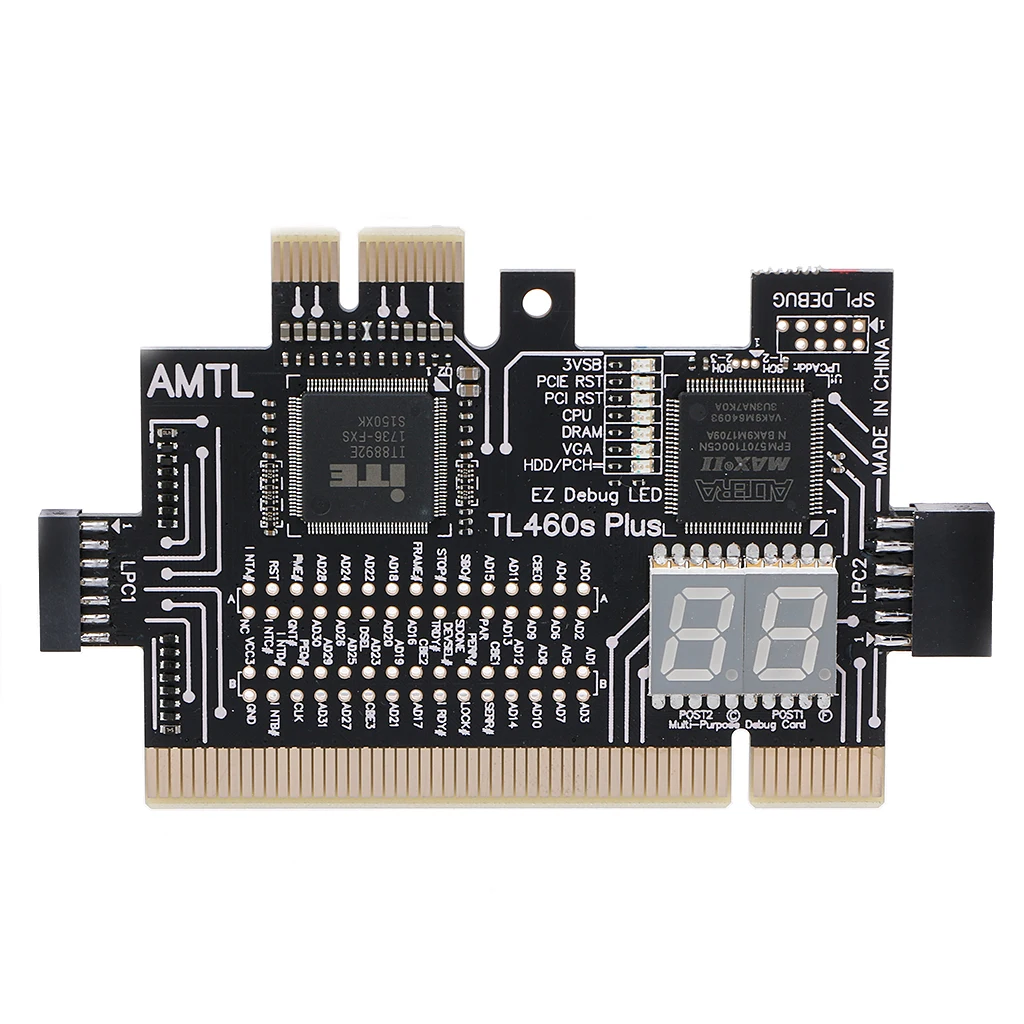 Analyzer Diagnostic LPC DEBUG Card PCI PCI E LPC Debug Post Test Kit font b Motherboard